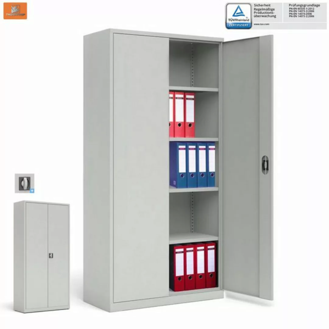 TRIZERATOP Aktenschrank Aktenschrank Büroschrank 120x42x200 cm 68kg günstig online kaufen