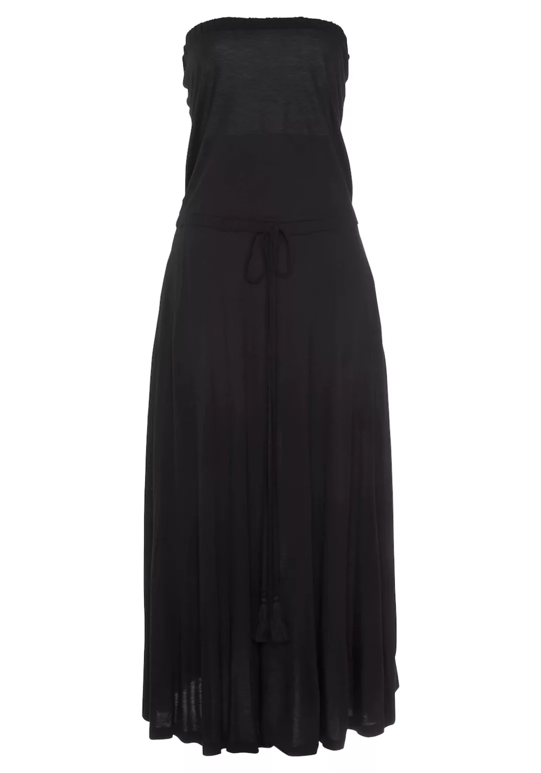 LASCANA Bandeaukleid in Midilänge, schulterfreies Sommerkleid, Strandkleid, günstig online kaufen