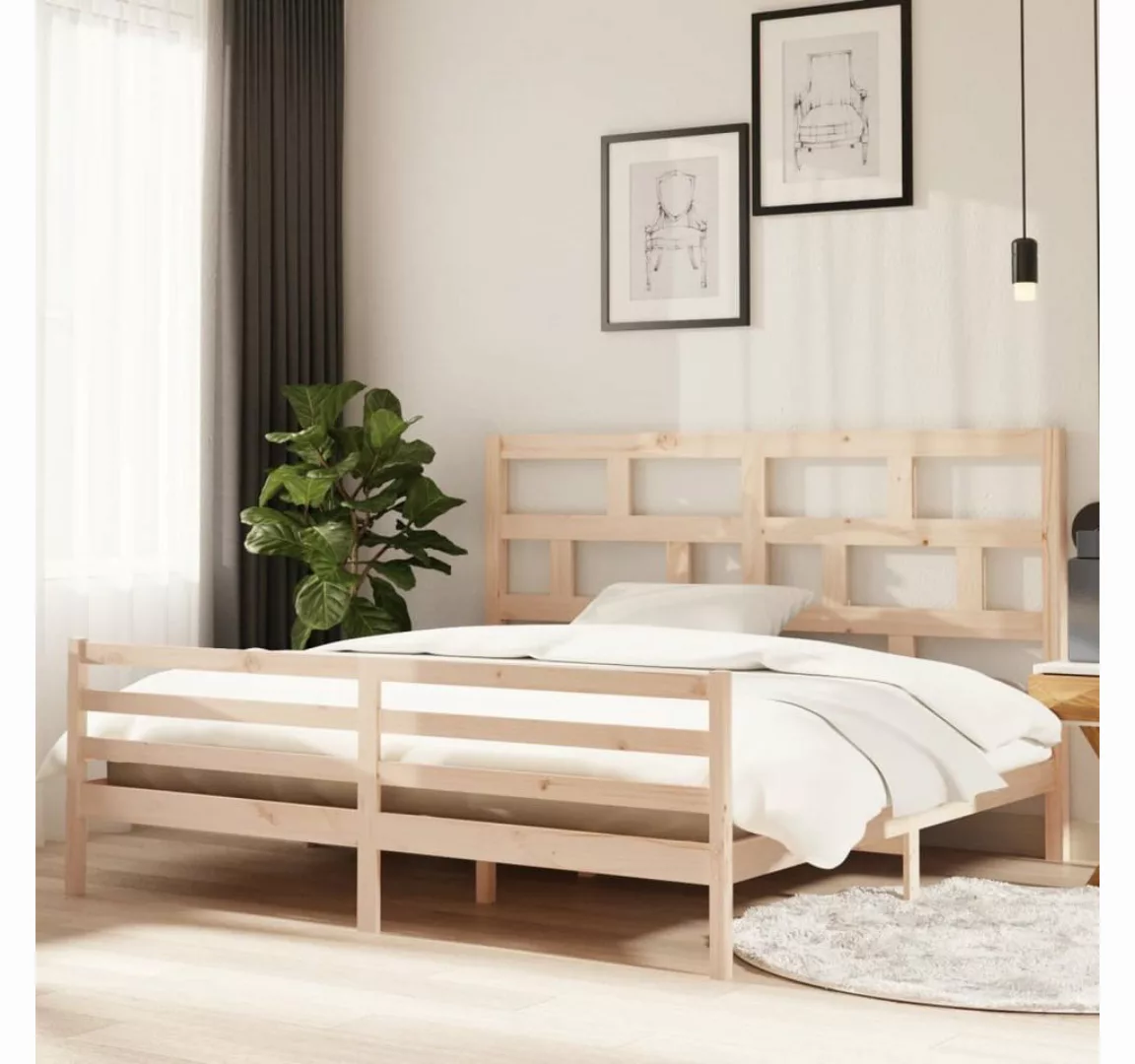 furnicato Bett Massivholzbett Kiefer 200x200 cm günstig online kaufen