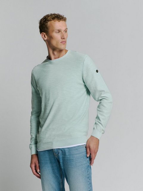 NO EXCESS Strickpullover Pullover Crewneck Garment Dyed + Stone Washed günstig online kaufen