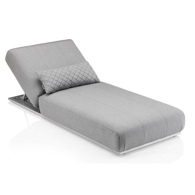 KETTLER Loungesofa Kettler Sonnenliege Daybed EGO silber/flanelle Aluminium günstig online kaufen