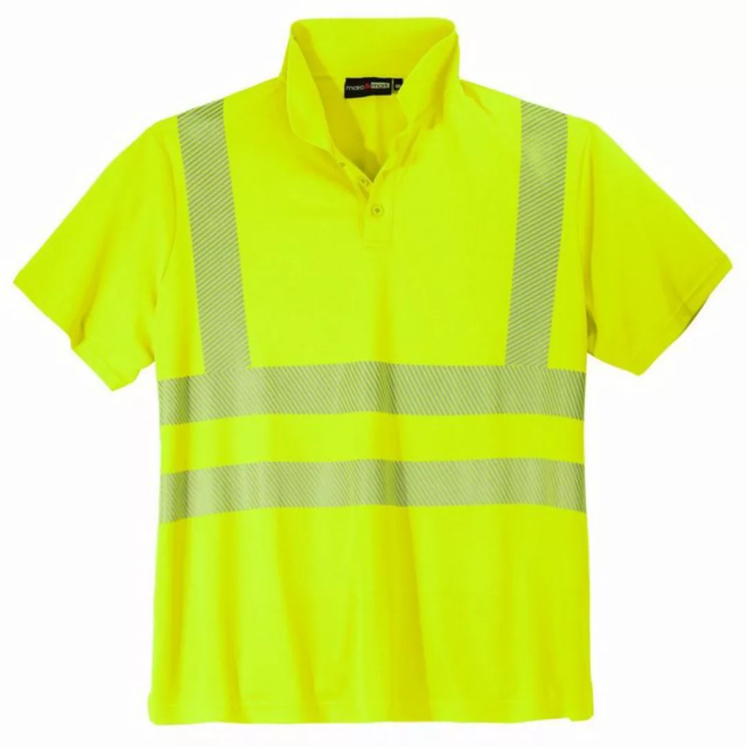 ABRAXAS Poloshirt Übergrößen Herren Warnschutz-Poloshirt neongelb Marc&Mark günstig online kaufen