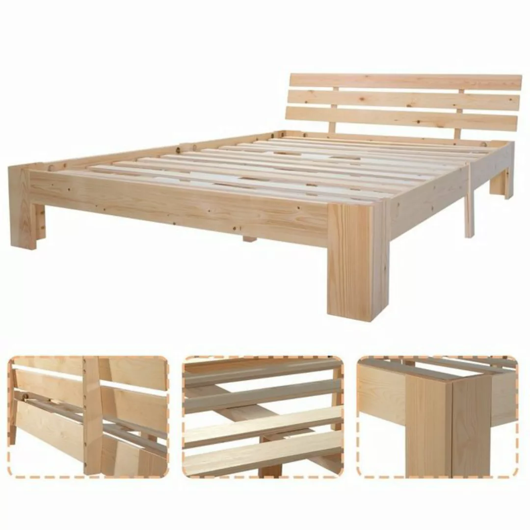 HAUSS SPLOE Holzbett Holzbett Einzelbett aus Bettgestell Kinderbett (ohne M günstig online kaufen