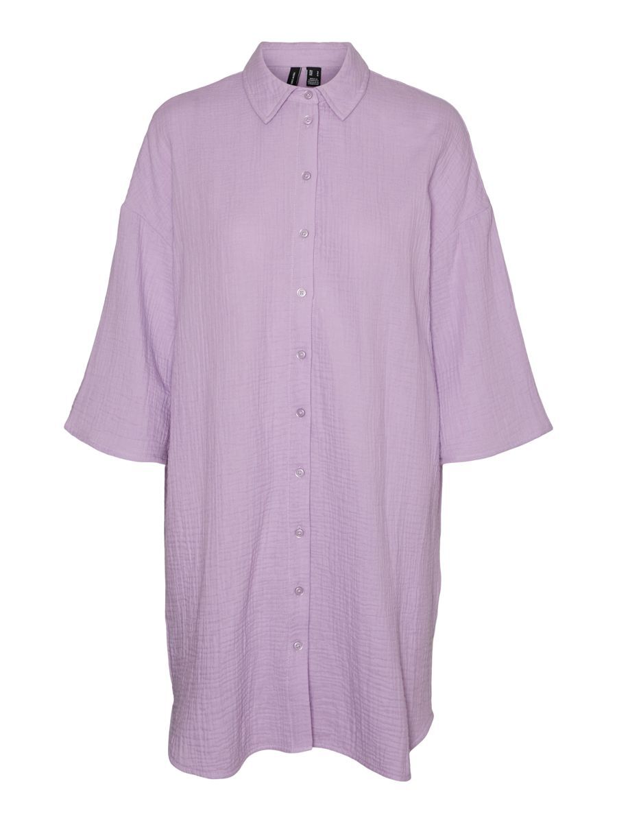 VERO MODA Langes Oversize Hemd Damen Violett günstig online kaufen