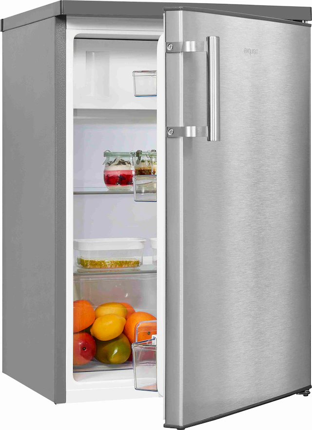 exquisit Kühlschrank »KS16-4-H-010D«, KS16-4-H-010D inoxlook, 85 cm hoch, 5 günstig online kaufen