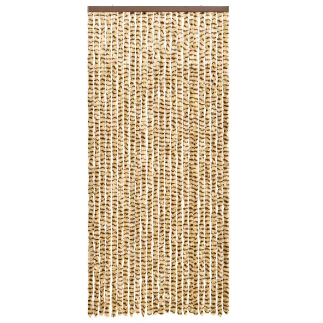 Insektenschutz-vorhang Beige Und Braun 90x220 Cm Chenille günstig online kaufen