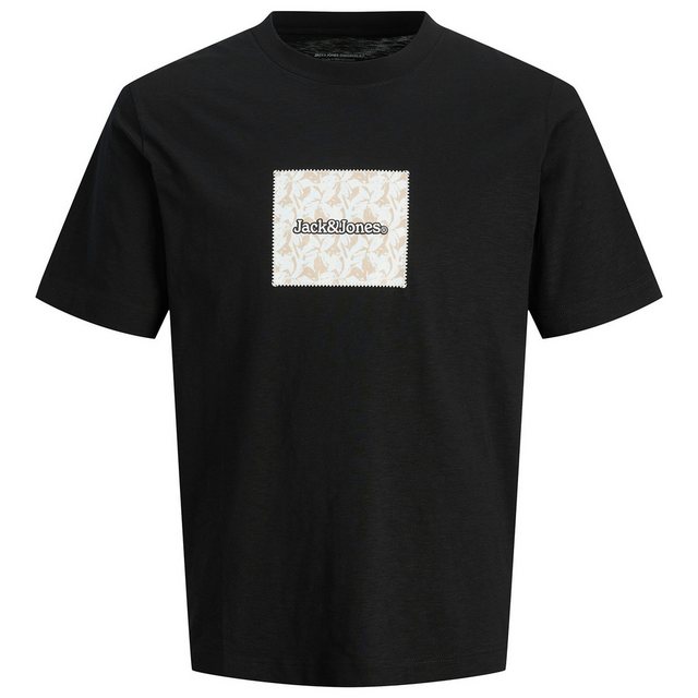 Jack & Jones Rundhalsshirt Jack&Jones T-Shirt JORSPLIT AOP BRANDING schwarz günstig online kaufen