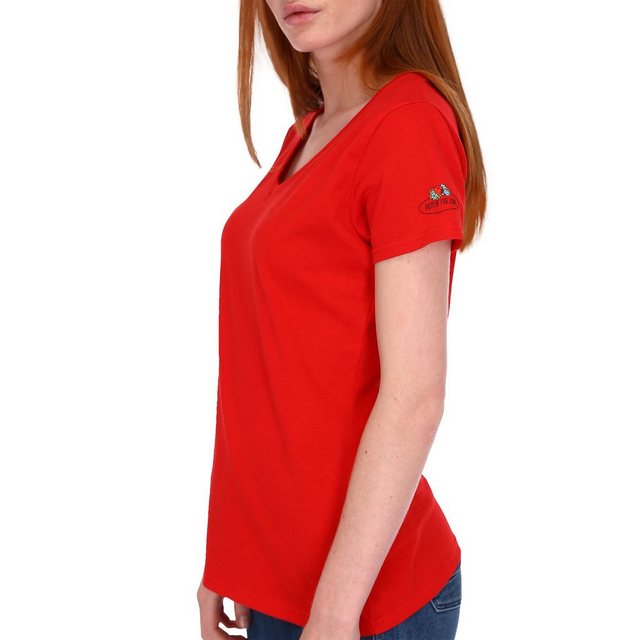 Fruit of the Loom Rundhalsshirt Damen T-Shirt mit Vintage-Logo günstig online kaufen