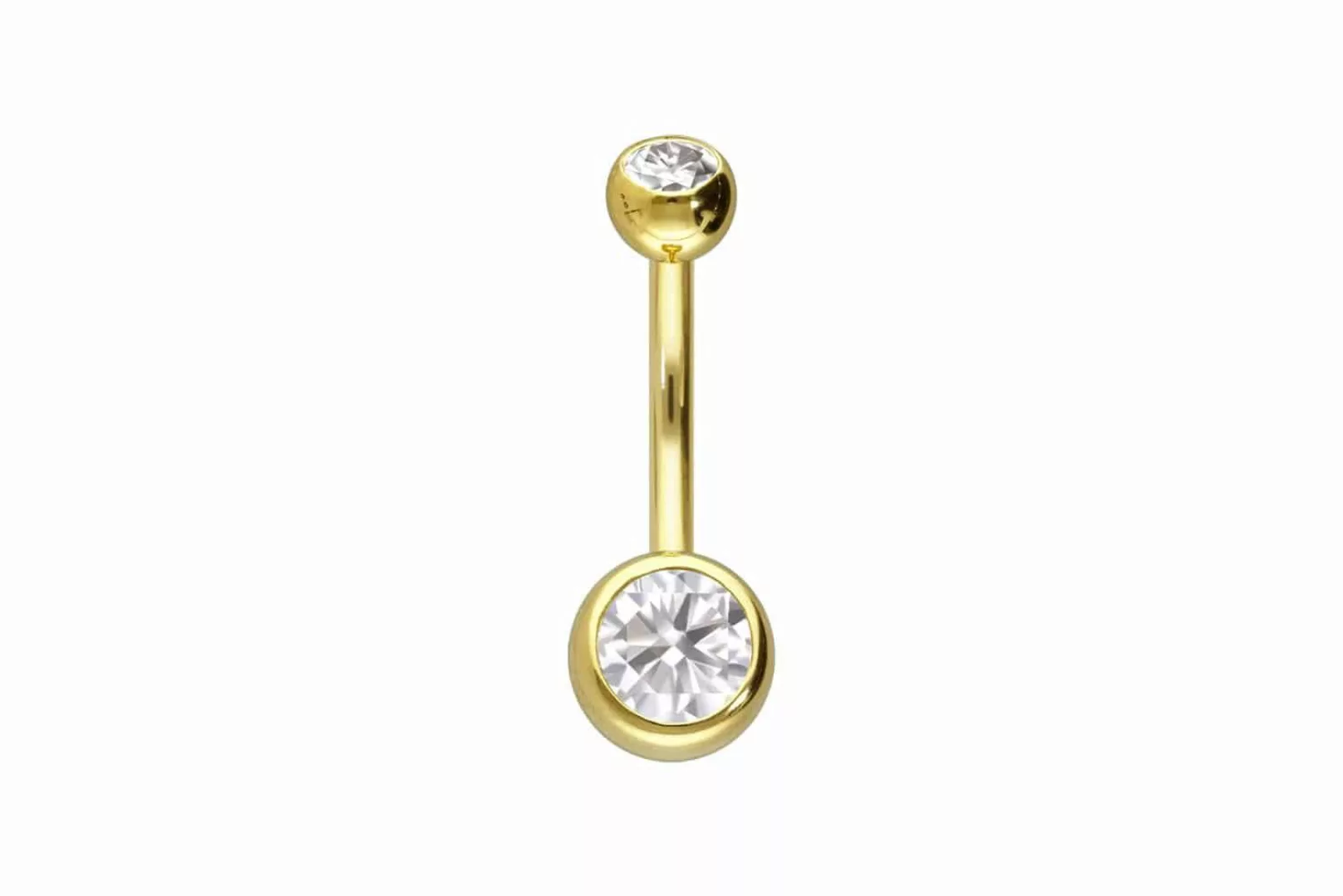PIERCINGLINE Bauchnabelpiercing 14/18 Karat Gold Bananabell günstig online kaufen