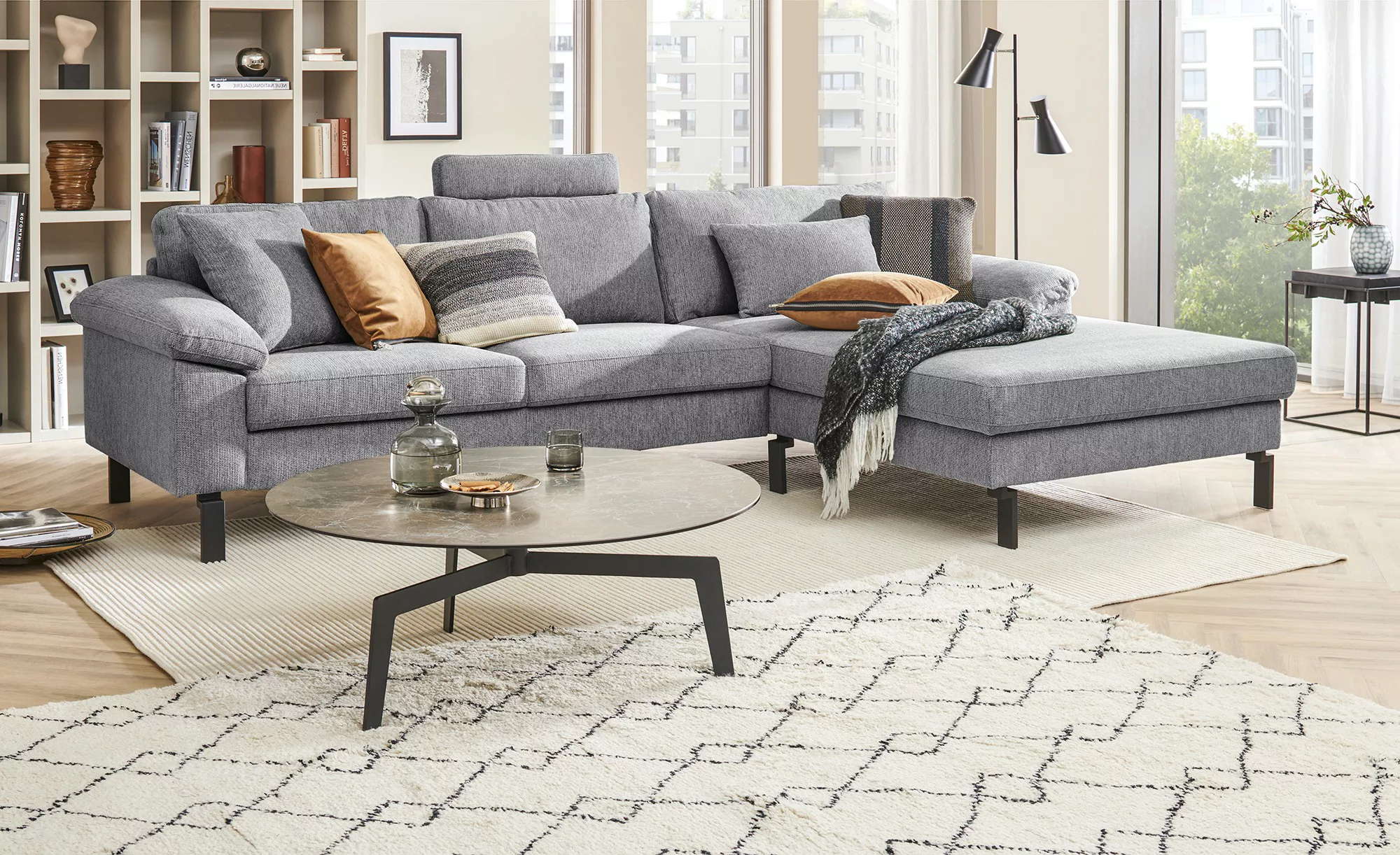 Max Schelling Ecksofa   Maximum ¦ grau ¦ Maße (cm): B: 255 H: 89 T: 194.0 P günstig online kaufen