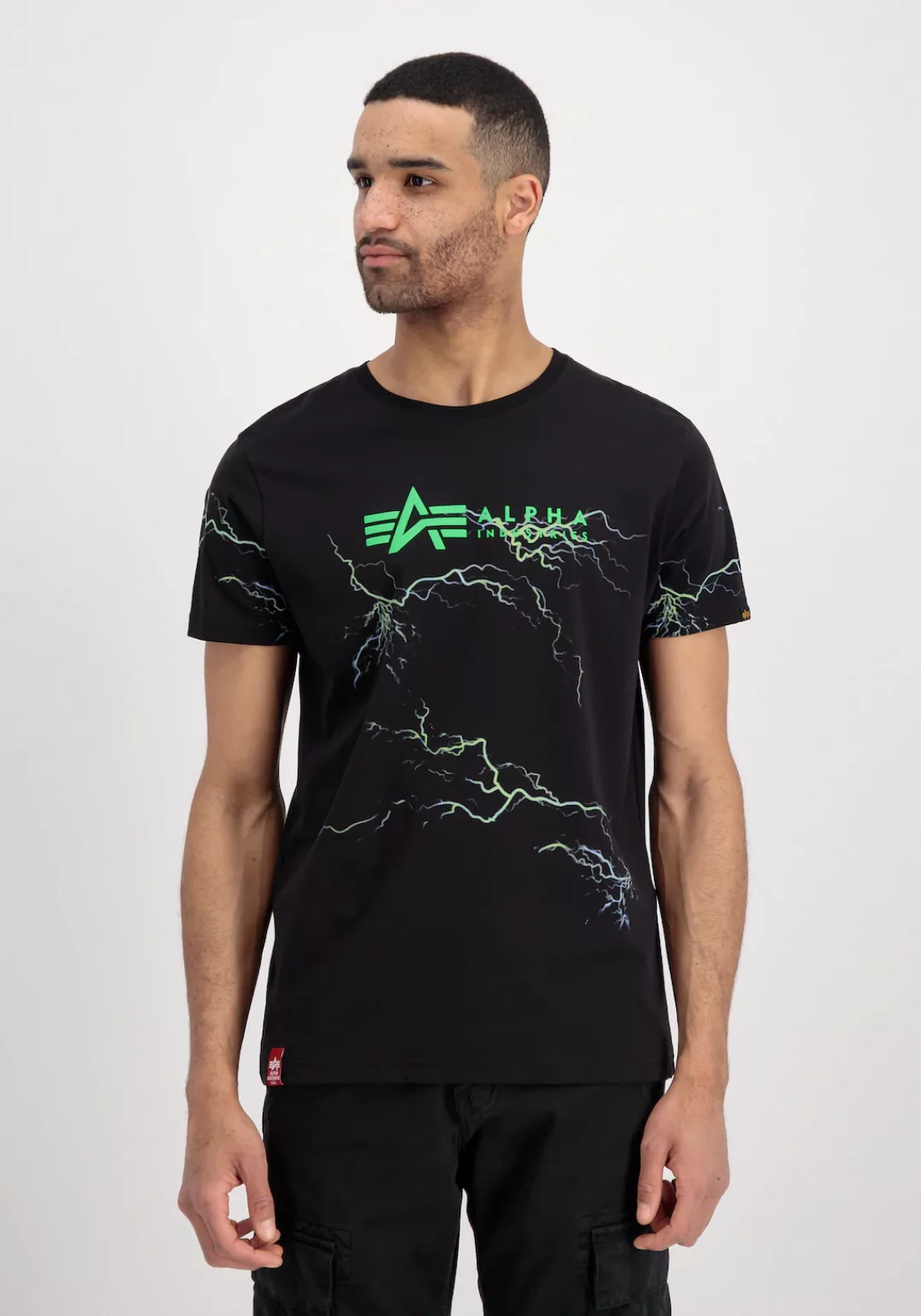 Alpha Industries T-Shirt "ALPHA INDUSTRIES Men - T-Shirts Lightning AOP T" günstig online kaufen