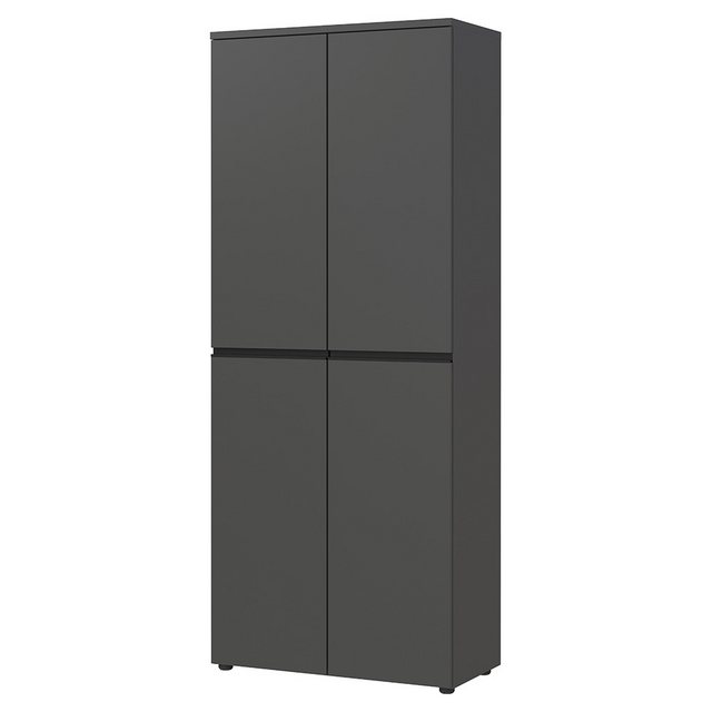 Lomadox Aktenschrank BETHANY-01 Aktenregal Büroschrank, graphit günstig online kaufen