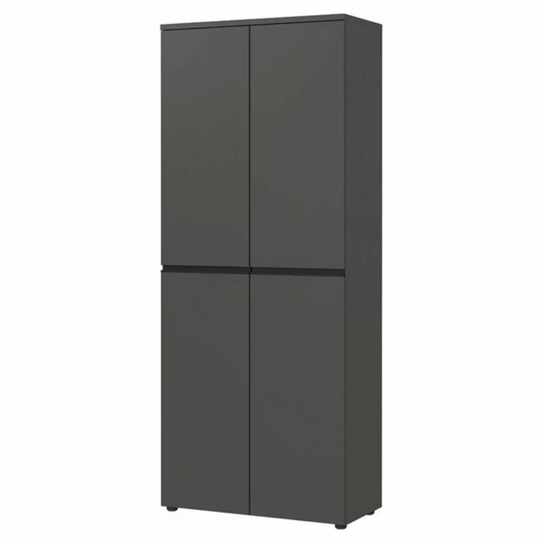 Lomadox Aktenschrank BETHANY-01 Aktenregal Büroschrank, graphit günstig online kaufen