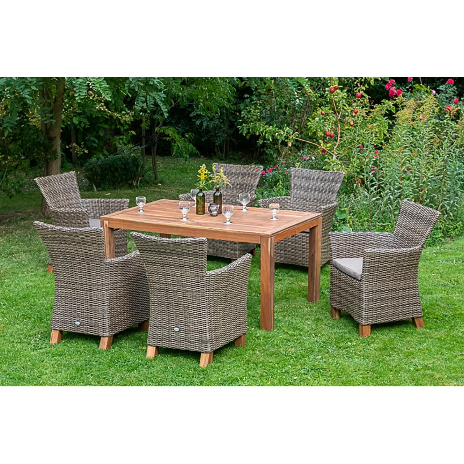 Merxx Gartenmöbel-Set Toskana 13 -tlg. Natur FSC® günstig online kaufen