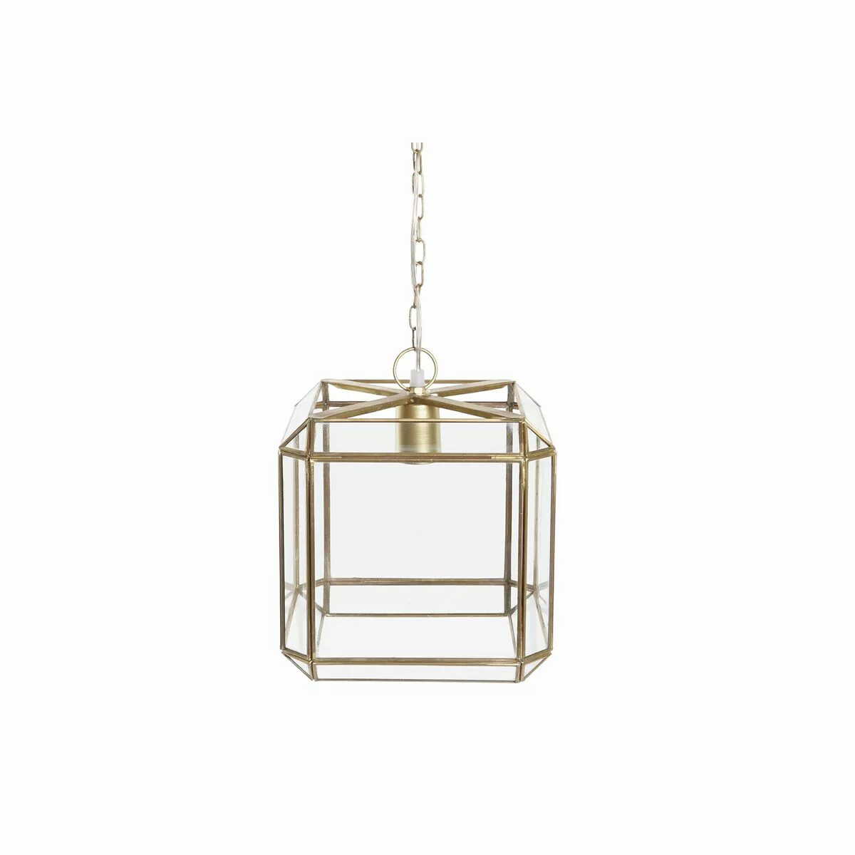 Deckenlampe Dkd Home Decor Kristall Golden Durchsichtig Messing 50 W (25 X günstig online kaufen