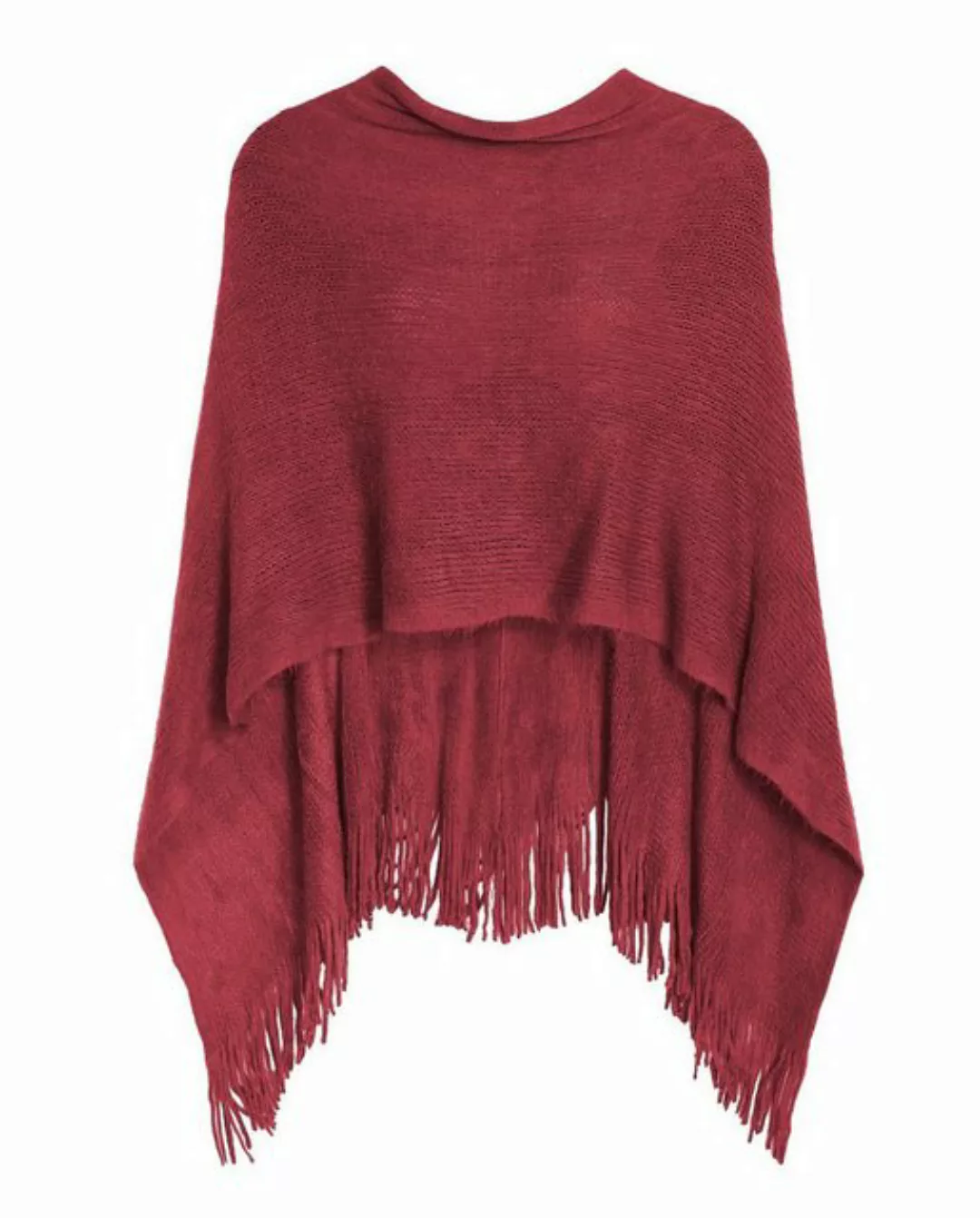 dy_mode Strickponcho Damen Strickponcho in Unifarben Weiches Cape Poncho Um günstig online kaufen