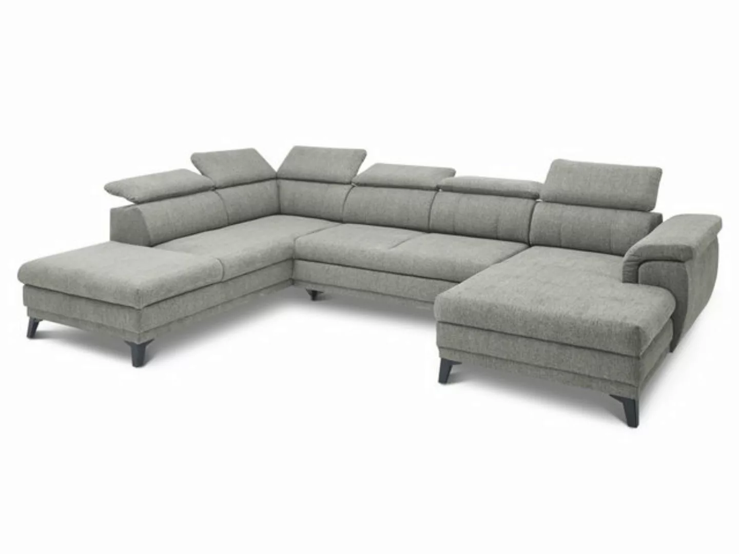 HARPER Polsterecke Polsterecke HARPER BELFAST U-F 231x175 cm silber Ecksofa günstig online kaufen