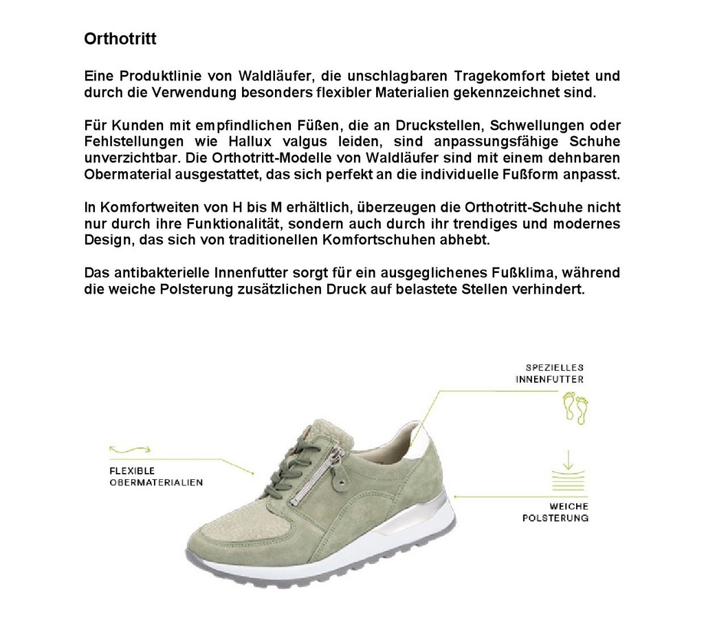 Waldläufer Sneaker "HIROKO-Soft", Freizeitschuh, Halbschuh, Bequemschuh in günstig online kaufen