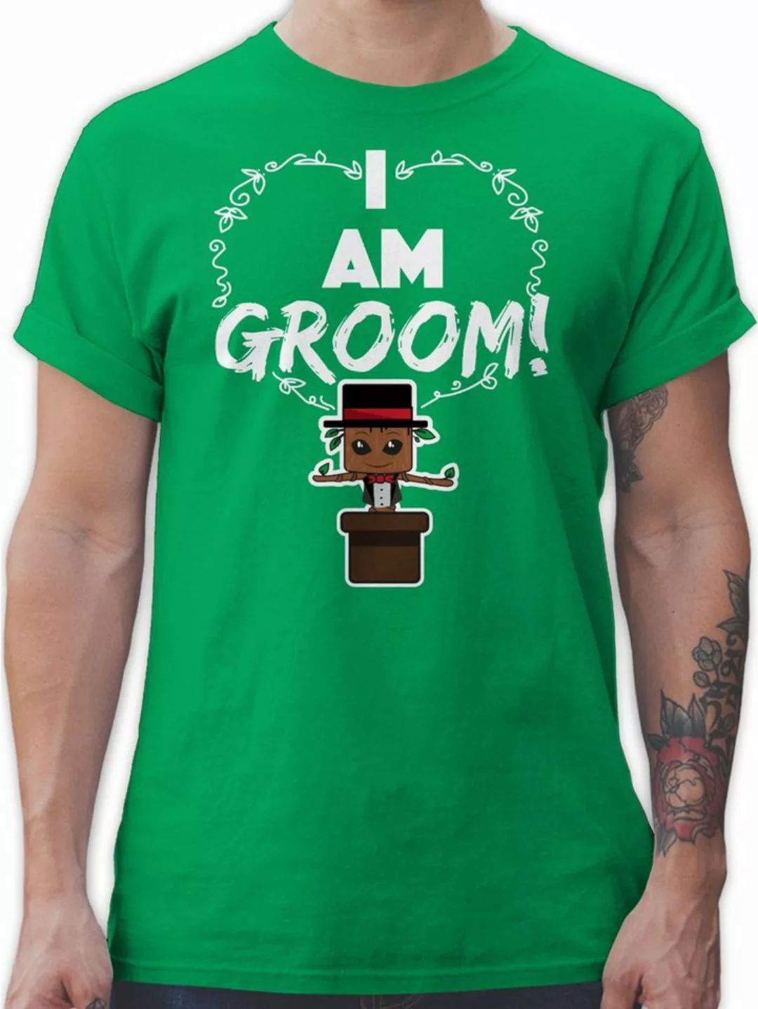 Shirtracer T-Shirt I am groom! JGA Männer günstig online kaufen