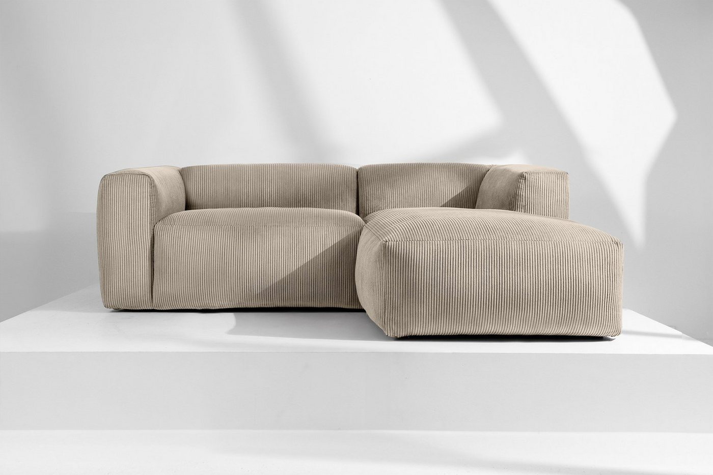 KONSIMO® Ecksofa Rechts Ecksofa BUFFO, hergestellt in der EU,extrem weicher günstig online kaufen