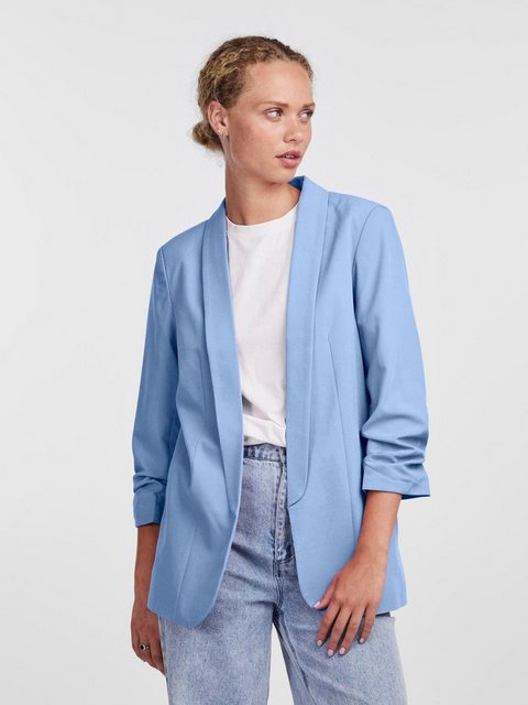 pieces Blusenblazer "PCBOSELLA 3/4 BLAZER NOOS", mit Faltendetail am Ärmel günstig online kaufen