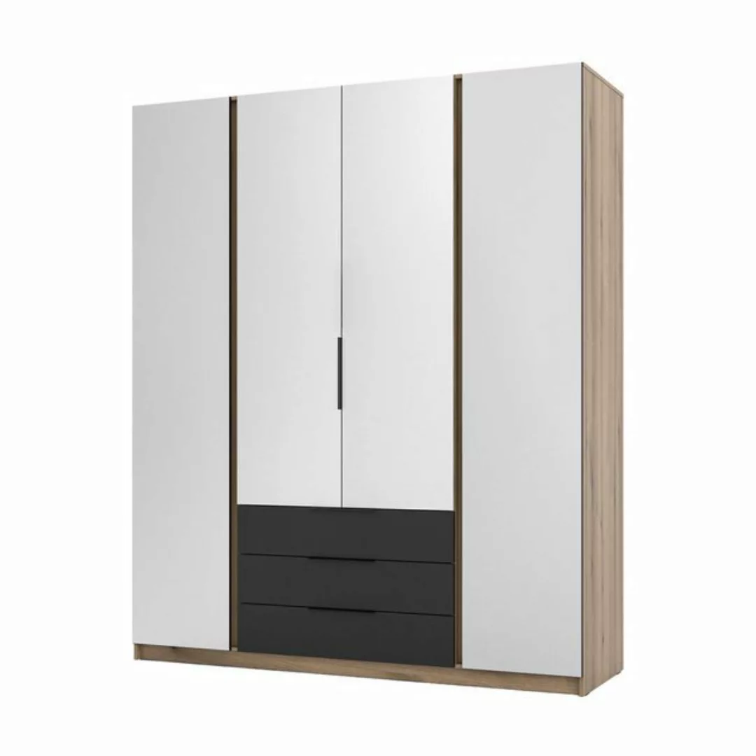 Furnix Kleiderschrank Timotes 200 cm Schrank mit drei Schubladen mit/ohne S günstig online kaufen