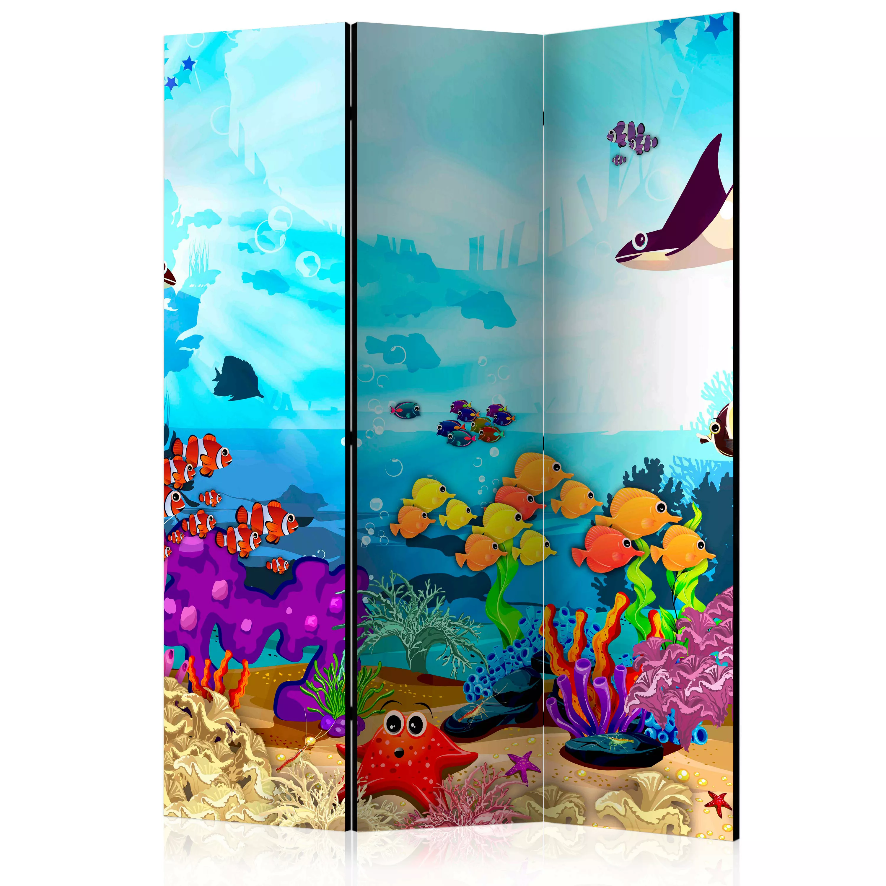 3-teiliges Paravent - Underwater Fun [room Dividers] günstig online kaufen