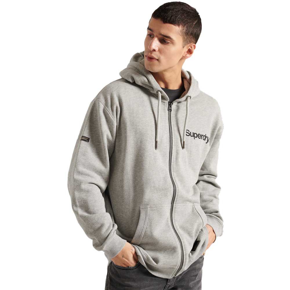 Superdry Military Graphic Loopback Sweatshirt Mit Durchgehendem Reißverschl günstig online kaufen