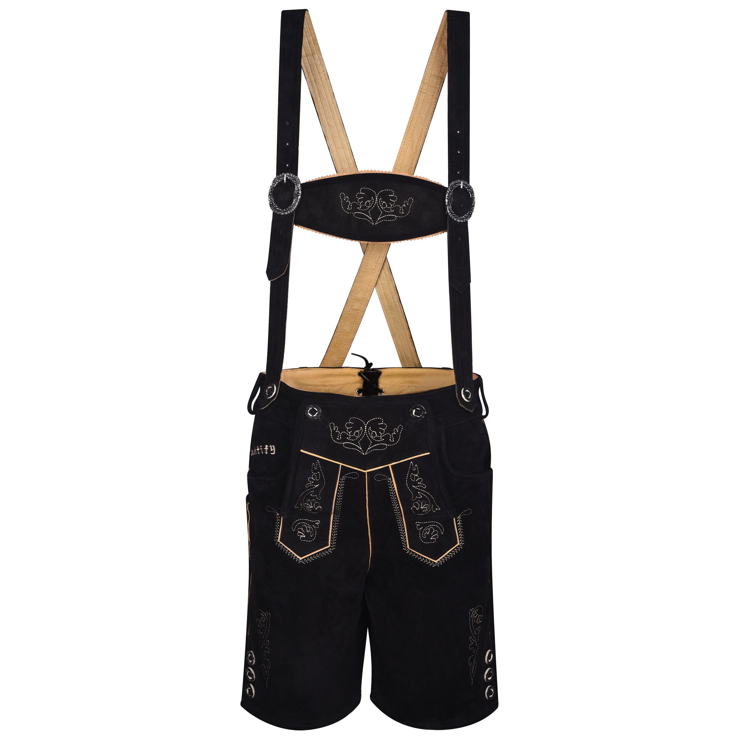 Trachtify Trachtenlederhose kurze Trachtenhose Herren Antik günstig online kaufen