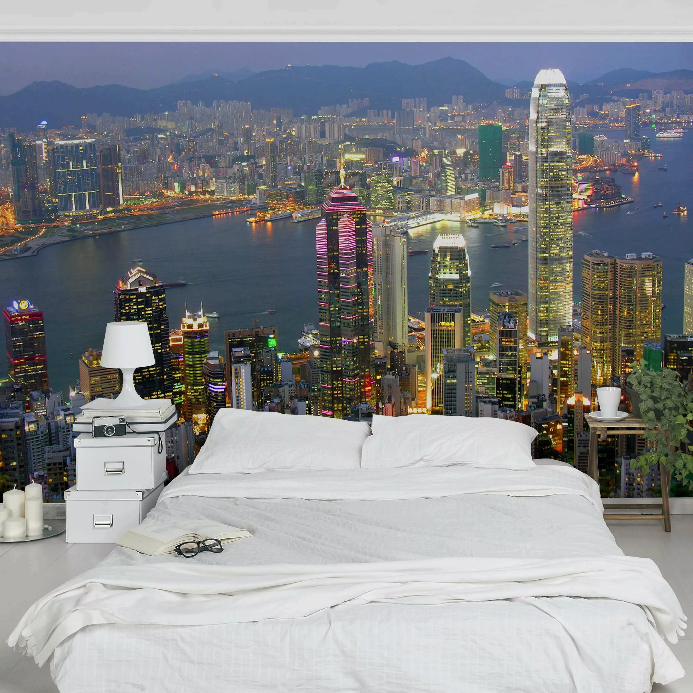 Fototapete Hongkong Skyline günstig online kaufen