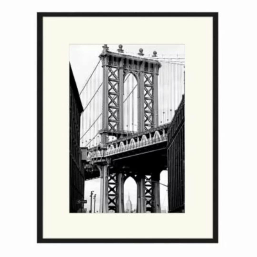 Any Image Wandbild Manhattan Bridge schwarz Gr. 30 x 40 günstig online kaufen