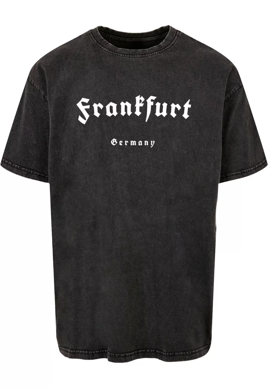 Merchcode T-Shirt "Merchcode Herren Frankfurt X Acid Washed Heavy Oversize günstig online kaufen