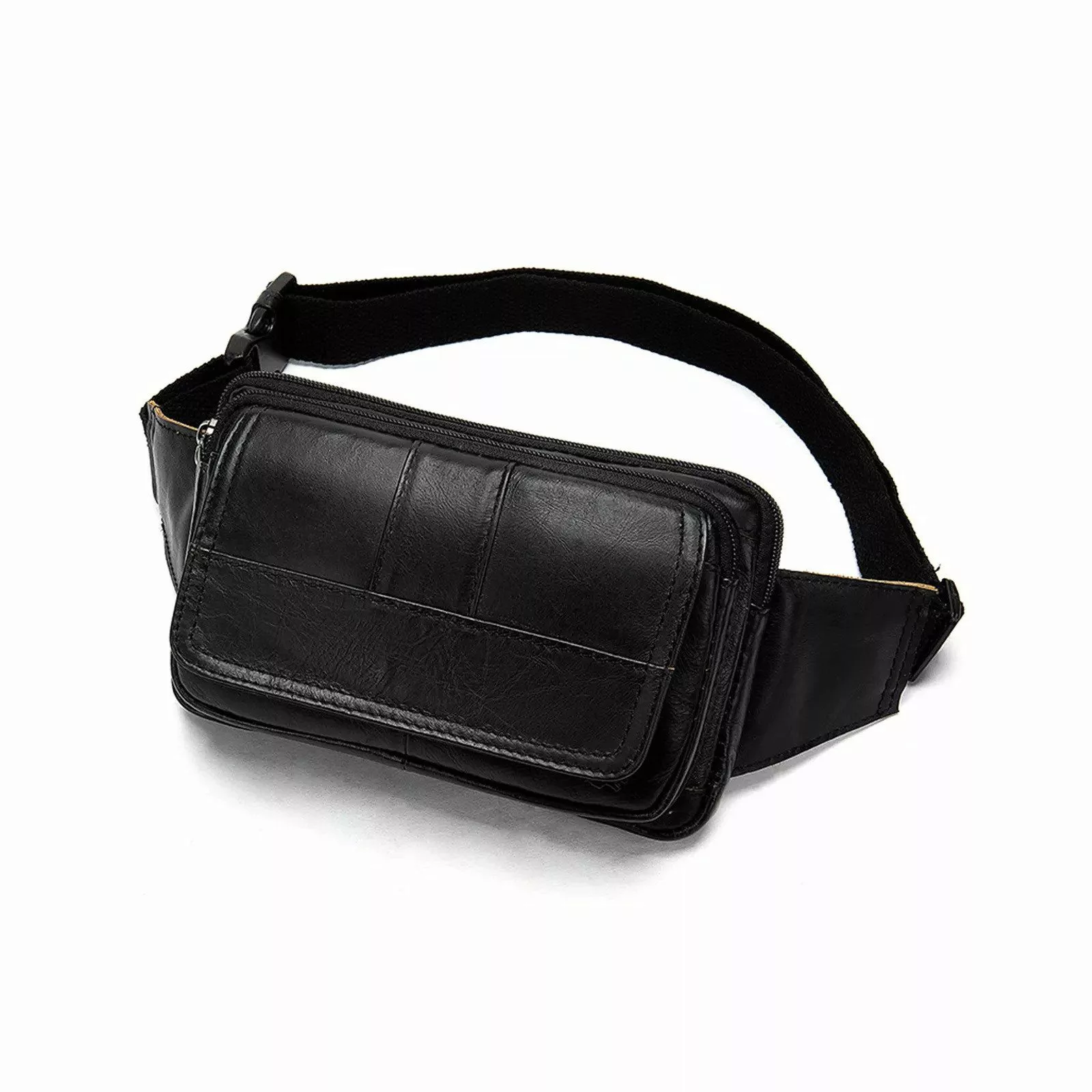 YUBRO-STUDIO Bauchtasche Herren Echtleder Bauchtasche Mehrere günstig online kaufen
