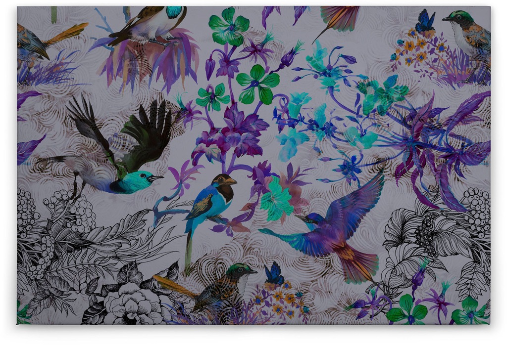 A.S. Création Leinwandbild "funky birds", Kunst-Vögel-Kinder, (1 St.), Keil günstig online kaufen