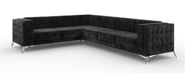 Xlmoebel Ecksofa Neu gestaltetes L-förmiges Wohnsofa Chesterfield Polsterga günstig online kaufen