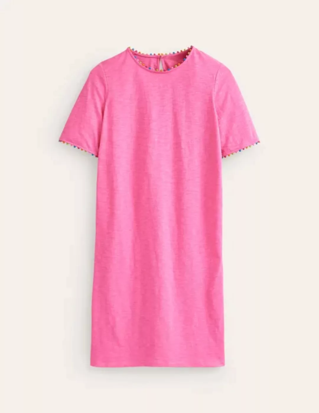 Ali Kleid mit Pompomborten Damen Boden, Sangria Sunset Pink günstig online kaufen