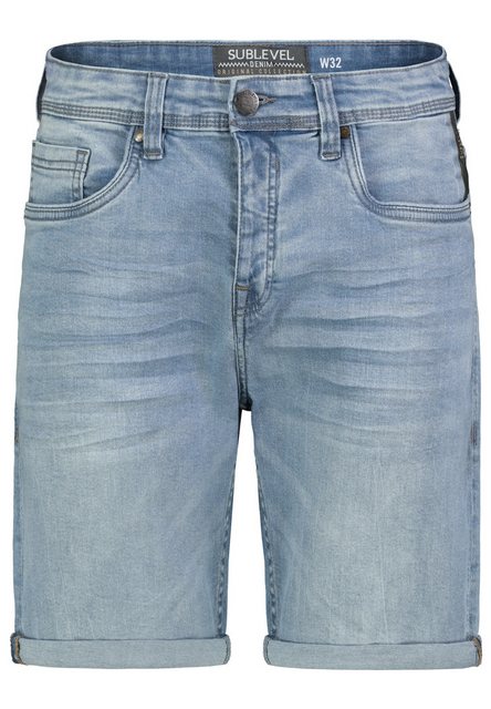 SUBLEVEL Jeansshorts Denim Bermuda Jeansshorts mit Umschlag Denim Shorts günstig online kaufen