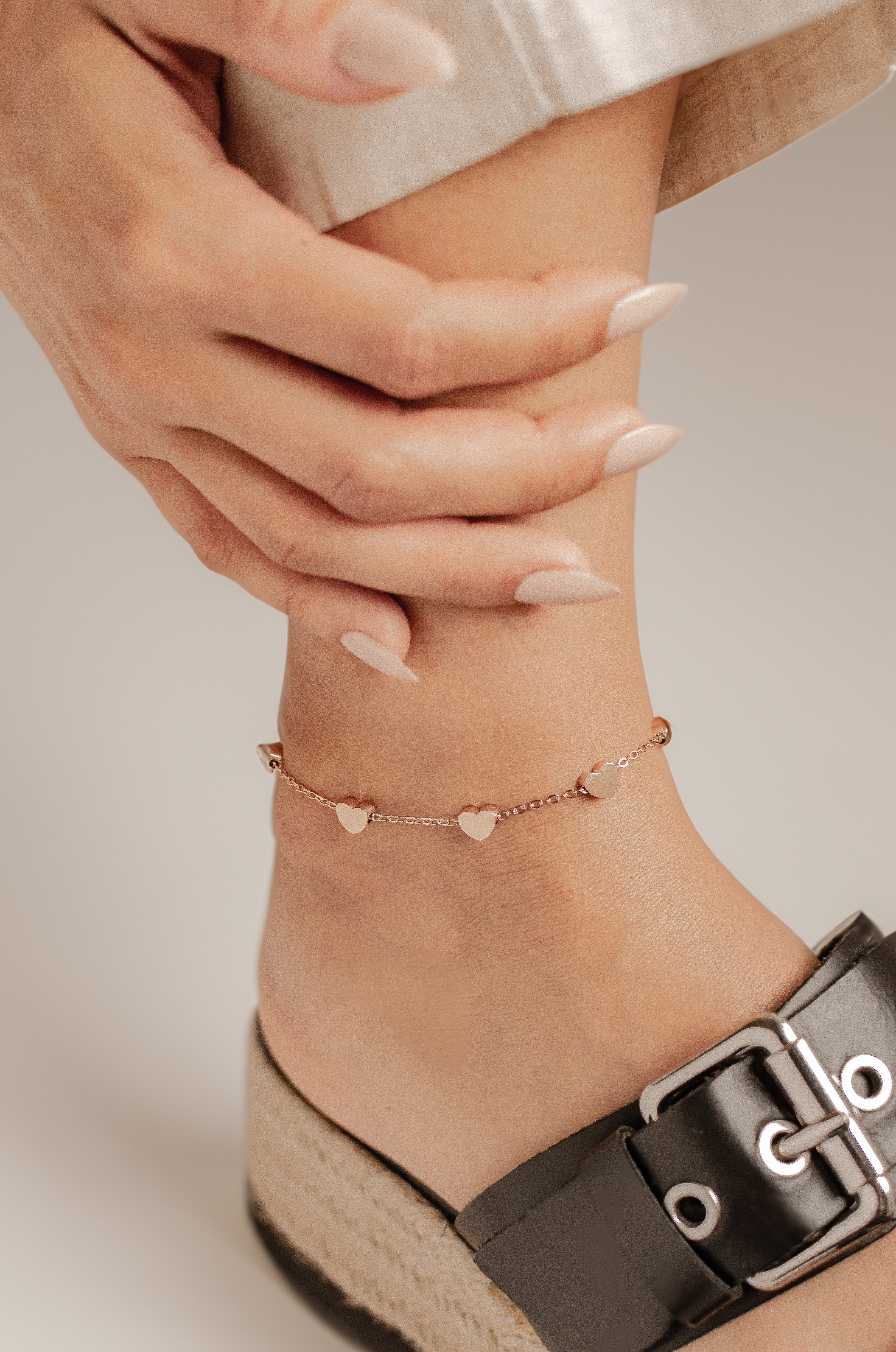 Hey Happiness Fußkette Herz Damen, vergoldet günstig online kaufen