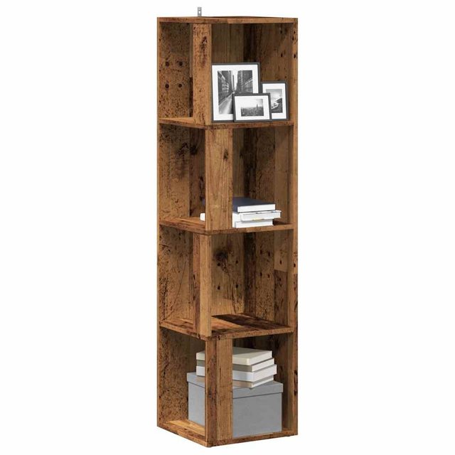 vidaXL Aktenschrank Eckregal Altholz-Optik 33x33x132 cm Holzwerkstoff günstig online kaufen