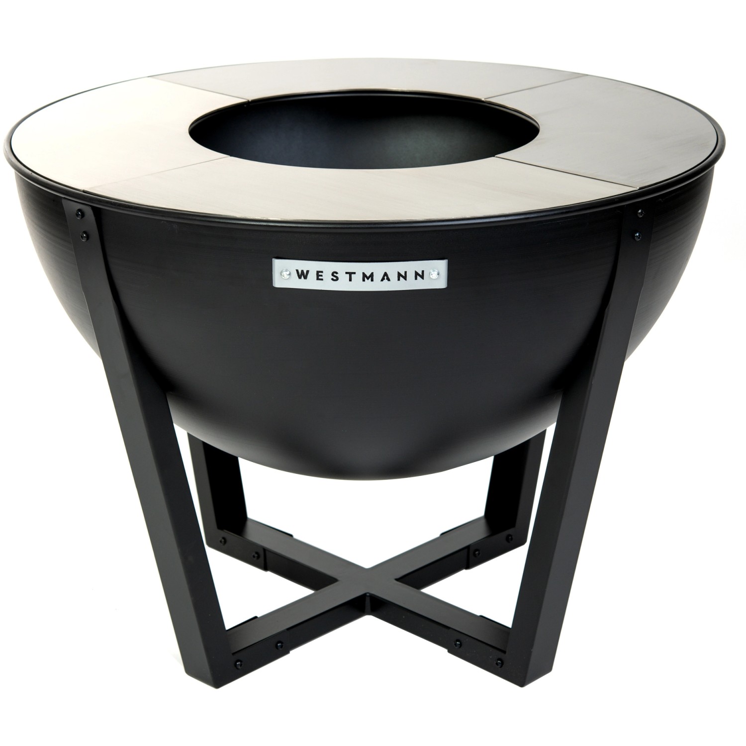 Westmann Premium Grill Feuerstelle Ø 81 cm x 62 cm Schwarz günstig online kaufen