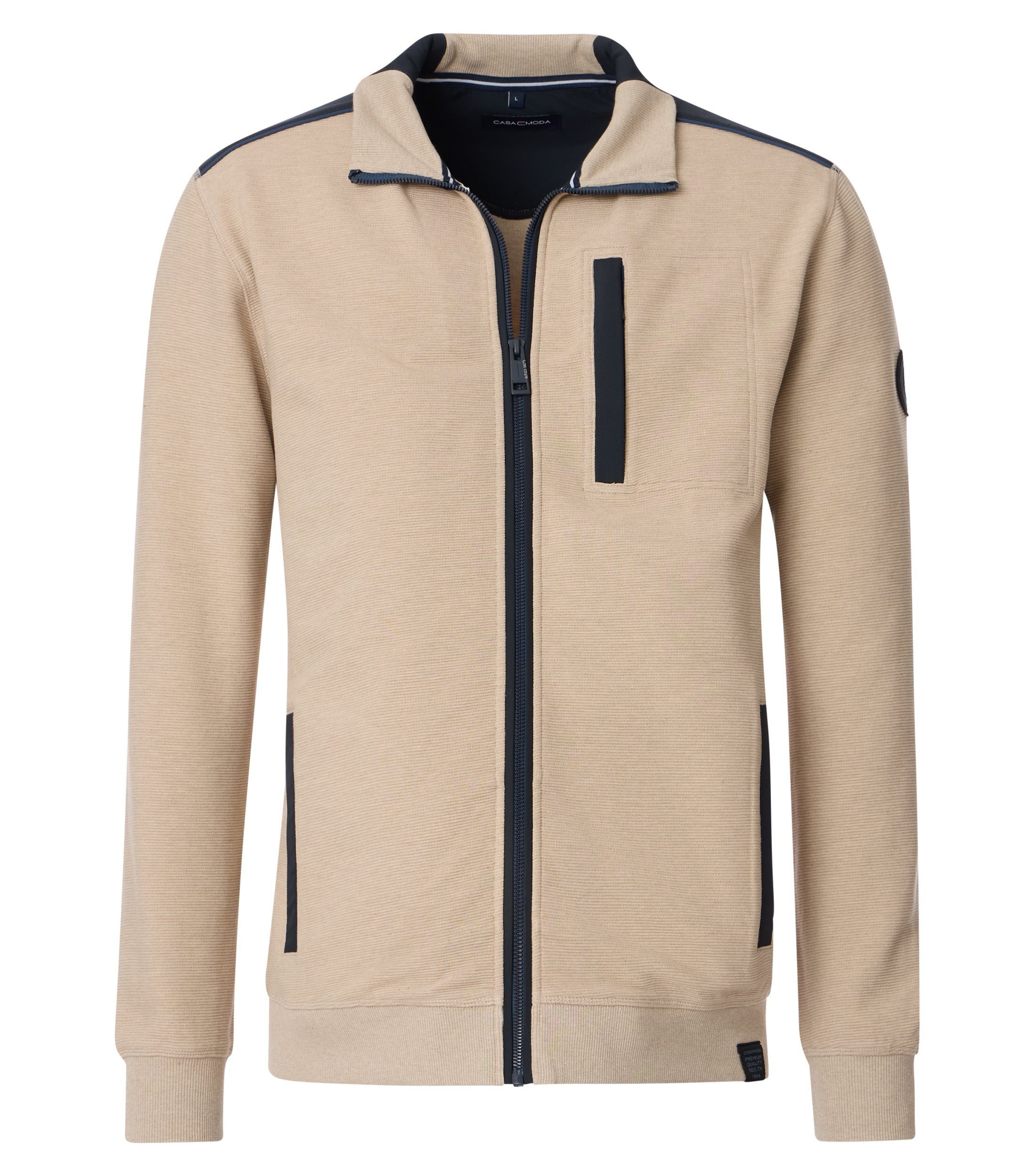CASAMODA Sweatjacke "CASAMODA Sweatjacke uni" günstig online kaufen