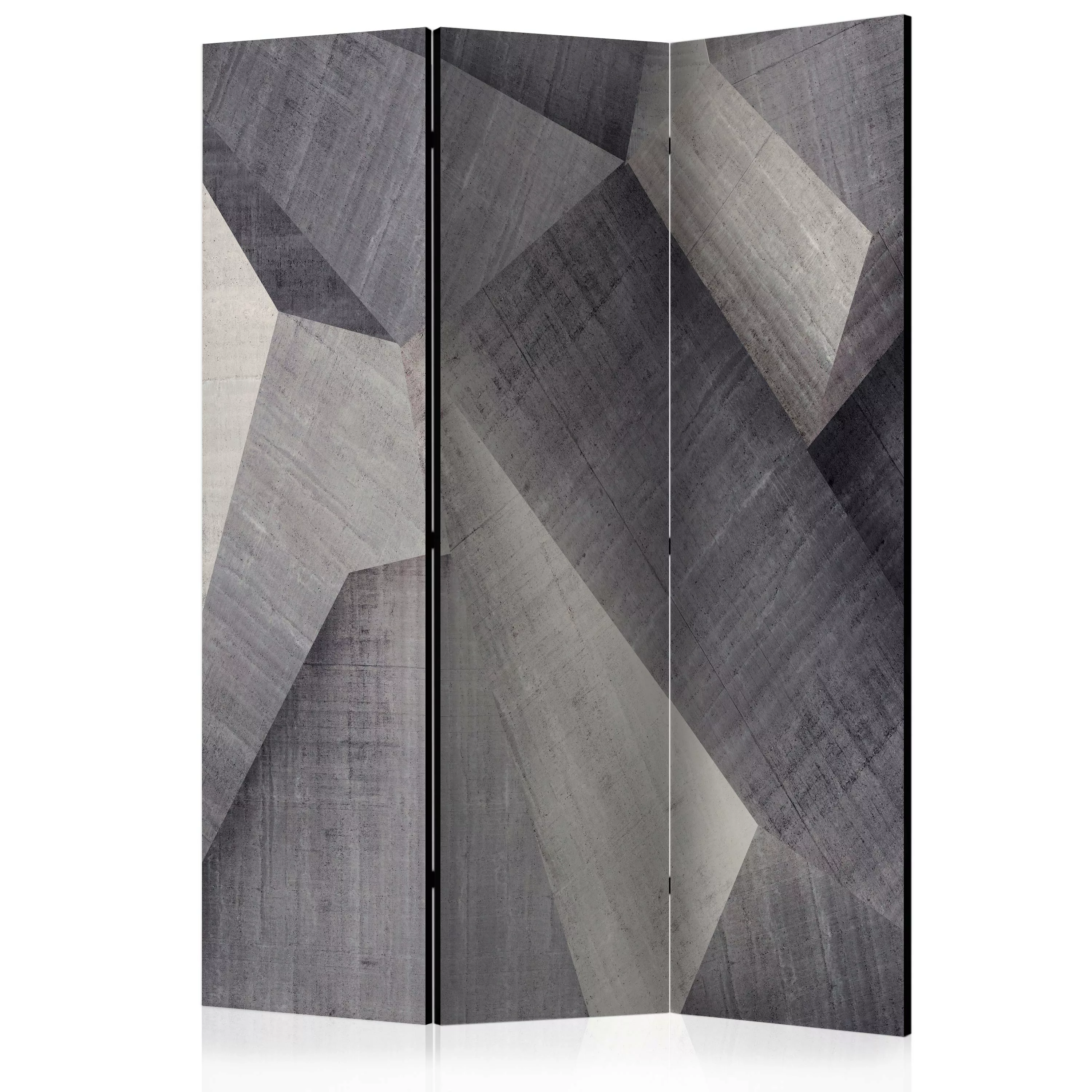 3-teiliges Paravent - Abstract Concrete Blocks [room Dividers] günstig online kaufen