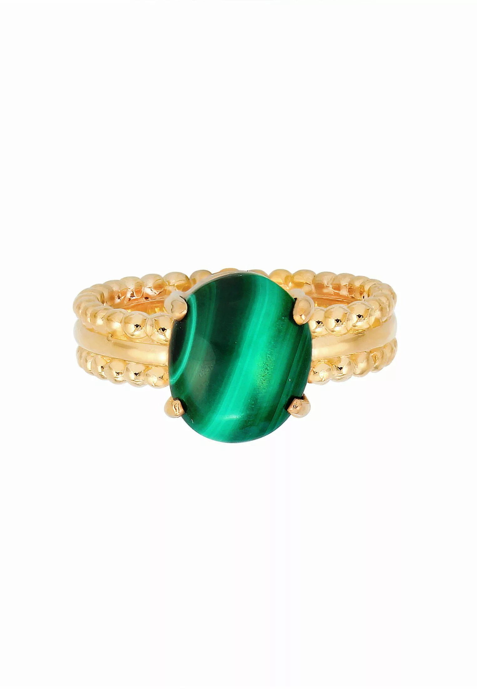 Elli Premium Fingerring Malachit Grün 925 günstig online kaufen