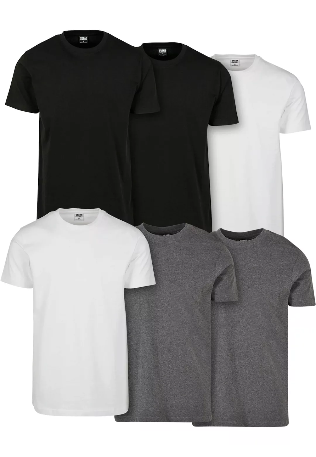 URBAN CLASSICS T-Shirt "Urban Classics Herren Basic Tee 6-Pack" günstig online kaufen