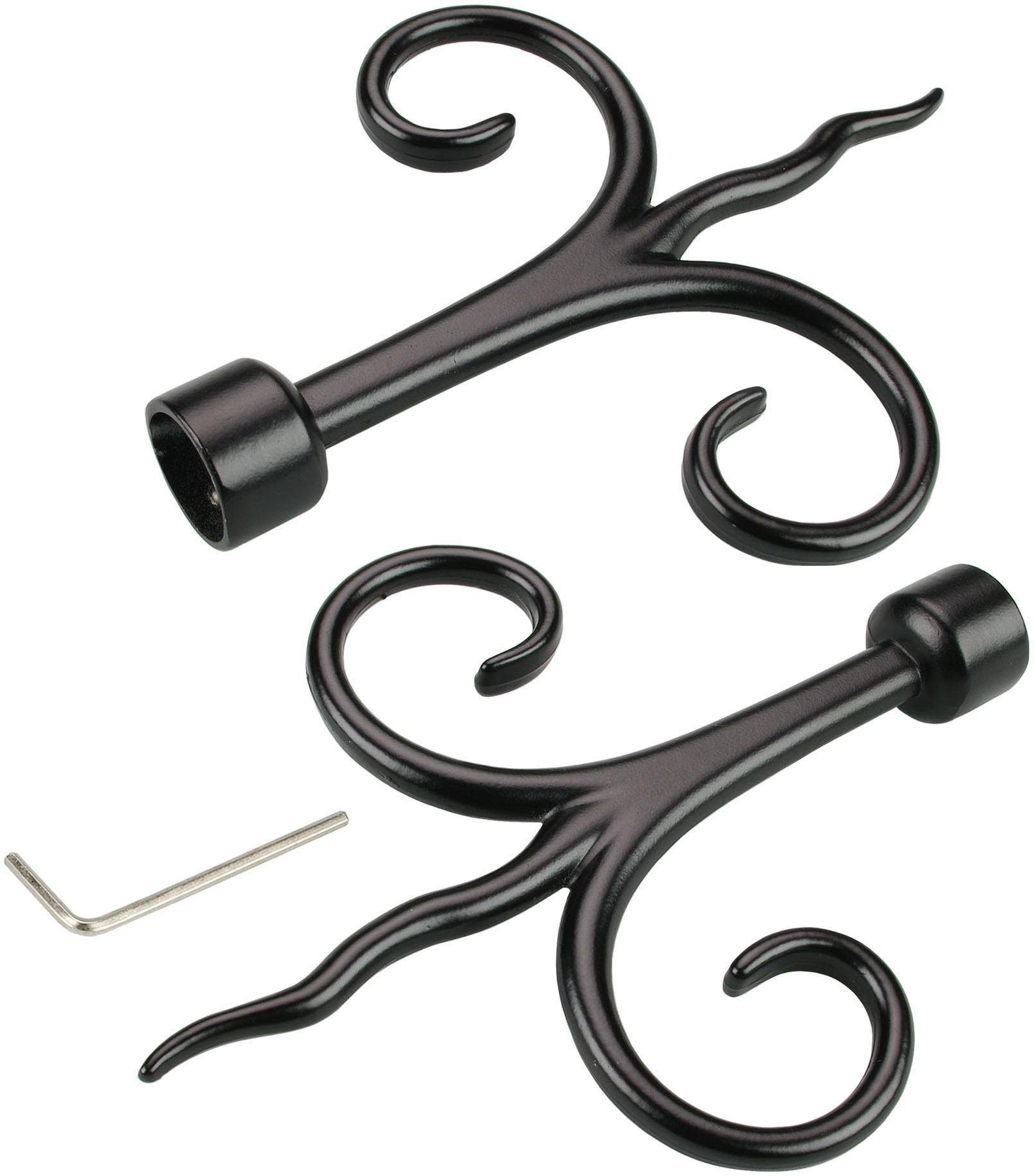 Liedeco Gardinenstangen-Endstück Diana, Gardinen, (Set, 2-St), günstig online kaufen