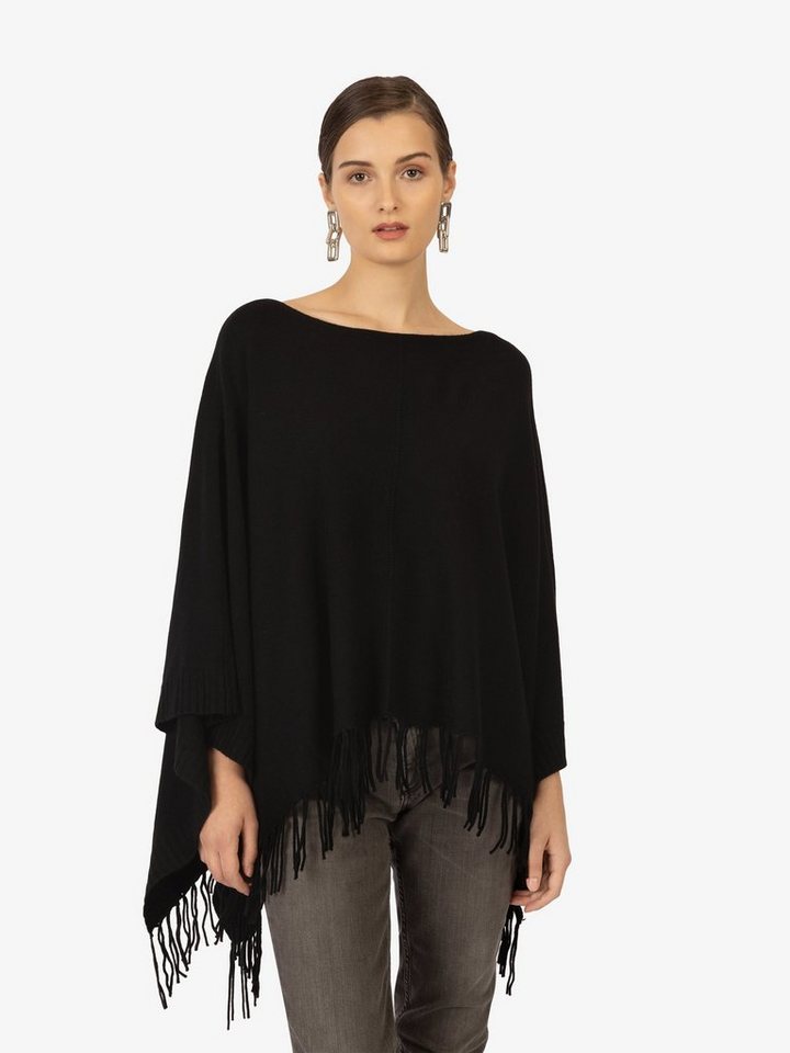 Kraimod Poncho mit Eye catching und Allover-Design günstig online kaufen