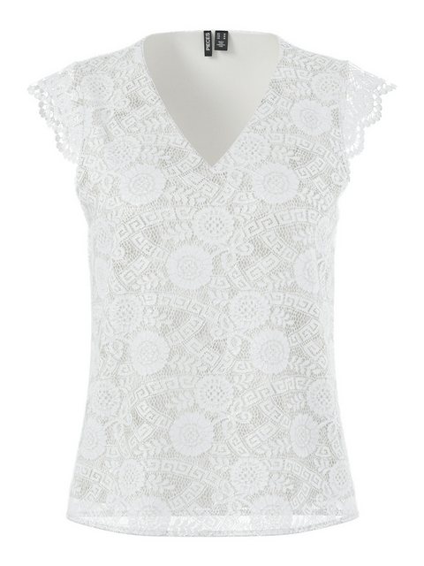 pieces Spitzentop PCOLLINE SL LACE V-NECK TOP WVN NOOS günstig online kaufen