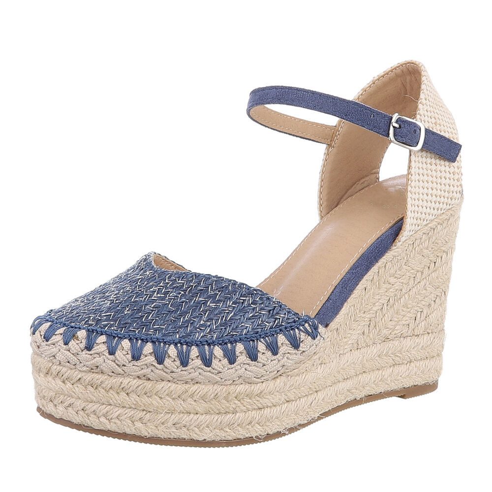 Ital-Design Moderne Espadrilles mit Keilabsatz für günstig online kaufen