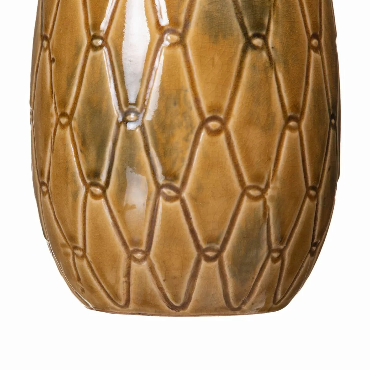 Vase 15 X 15 X 22,5 Cm Aus Keramik Senf günstig online kaufen