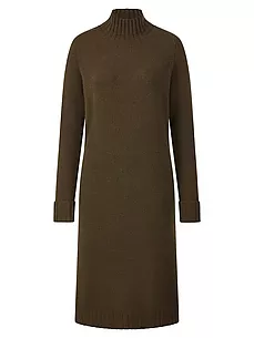 Strickkleid Stehkragen include grün günstig online kaufen